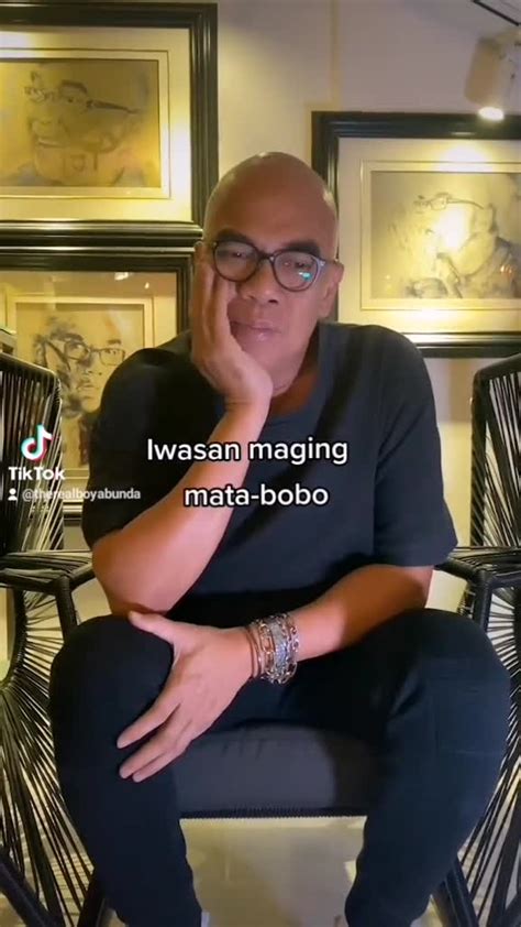 Boy Abunda (@therealboyabunda) .